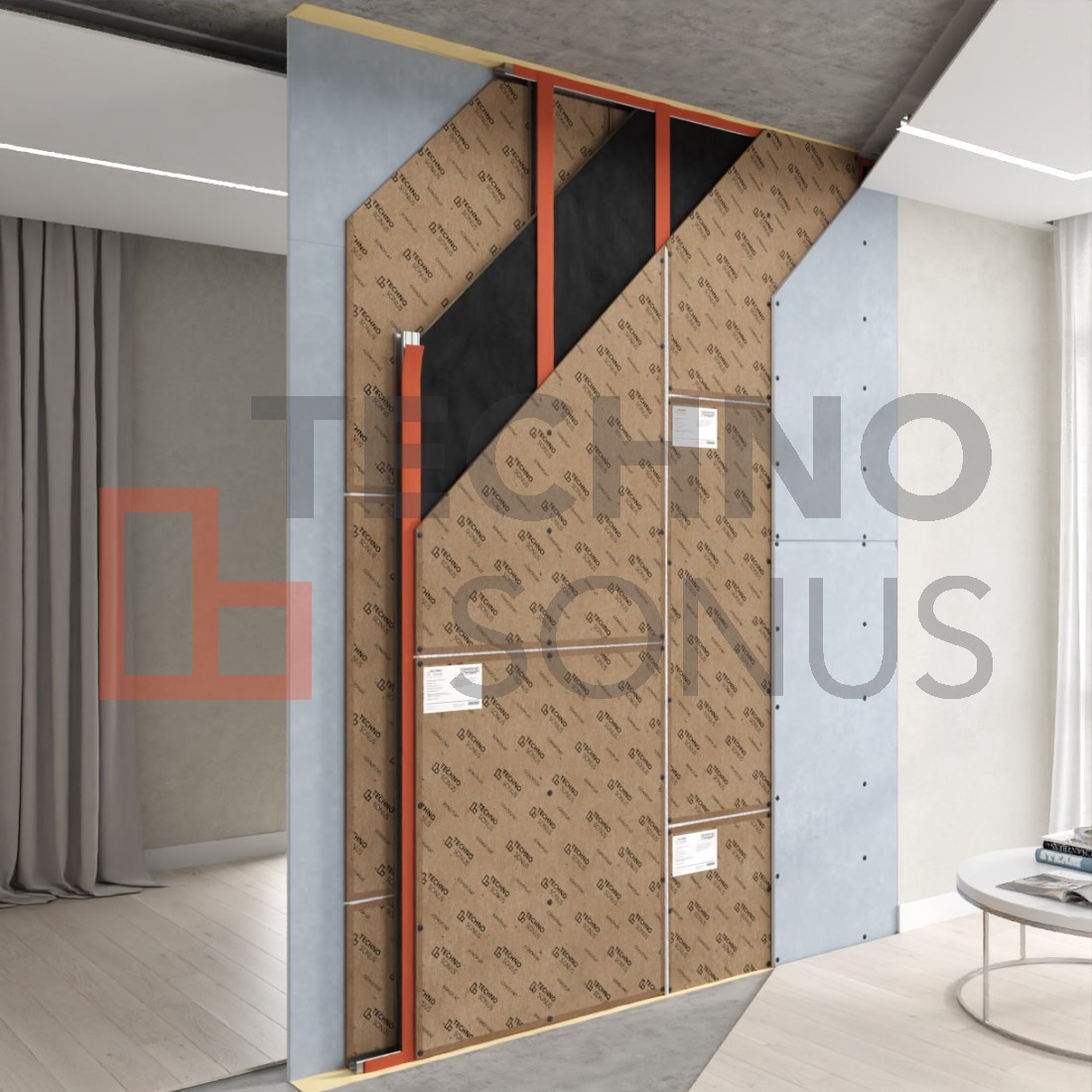 Standard P Partition Sound Insulation System