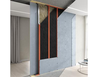 Basic 2 Partition Sound Insulation System (double frame)