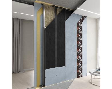 Premium M Partition Sound Insulation System (double frame)