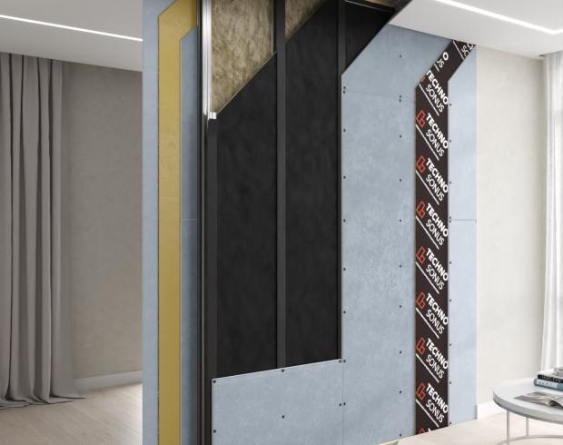 Premium M Partition Sound Insulation System (double frame)