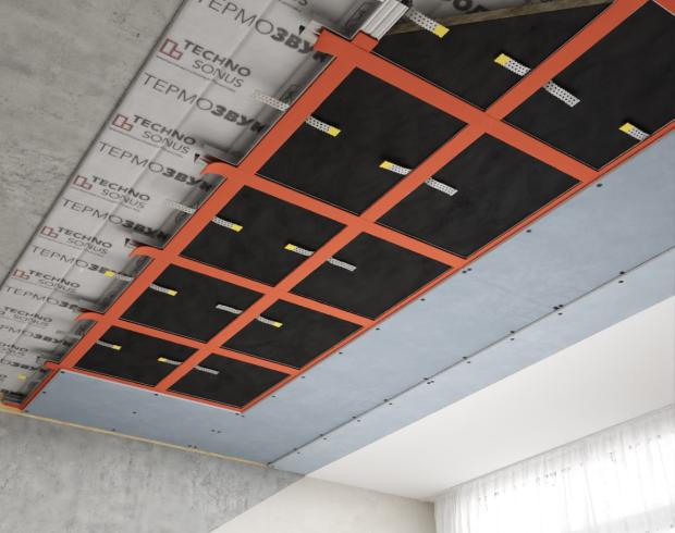 Basic Ceiling Sound Insulation Frame System