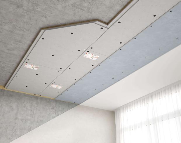 Slim A Sound Insulation System for Stretch Ceiling