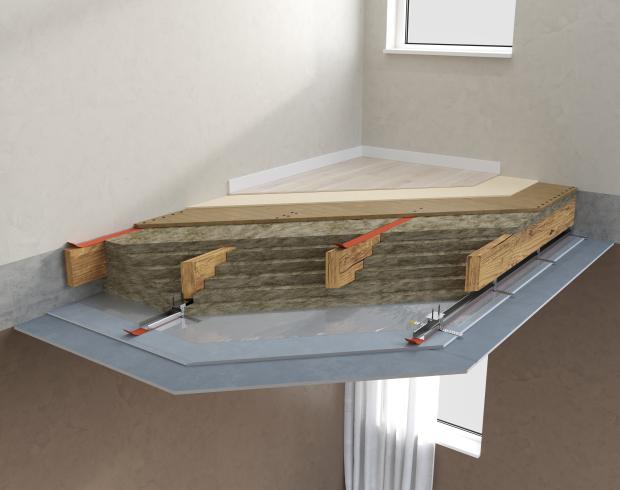 Basic 2 Sound Insulation Wooden Interfloor Overlapping