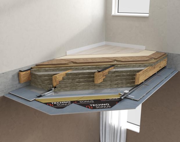 Premium 2 Sound Insulation Wooden Interfloor Overlapping