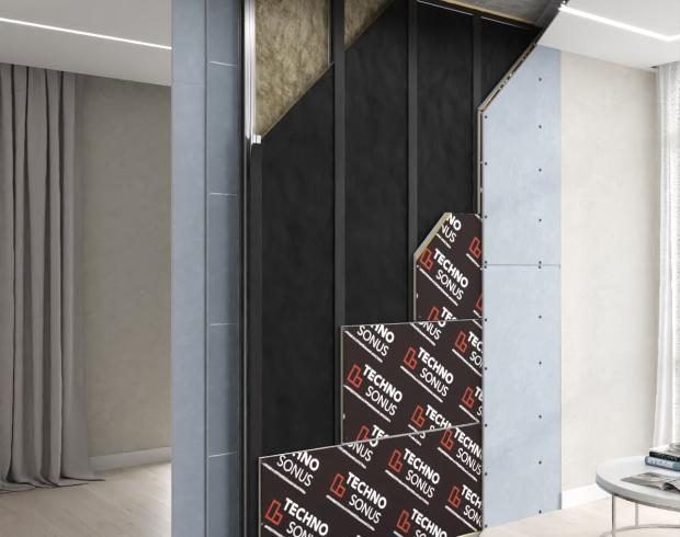 Premium M1 Partition Sound Insulation System (double frame)